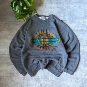 Vintage 90s Bugle Boy snowboard Surfing World Cup Sweatshirt size M